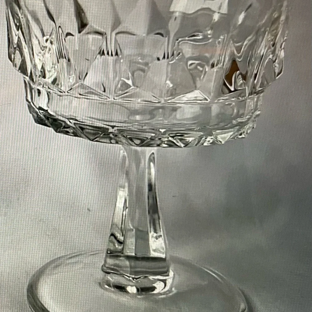 Arcoroc Prestige de France Artic Champagne Sherbet Crystal Glasses
